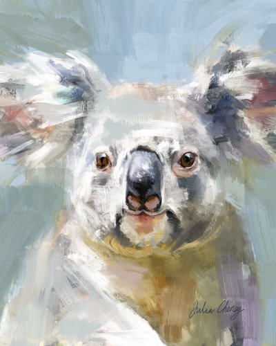 Sanfter Koala-Blick von Julia Cheney