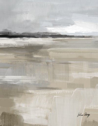 Neutrale abstrakte Landschaft von Julia Cheney