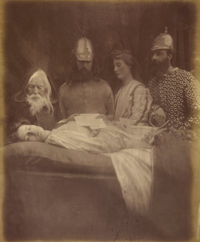 Elaine und ehrfürchtig trugen sie sie in die Halle von Julia Margaret Cameron