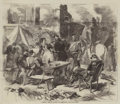 Eine Skizze in den Straßen von Sebastopol von Julian Portch