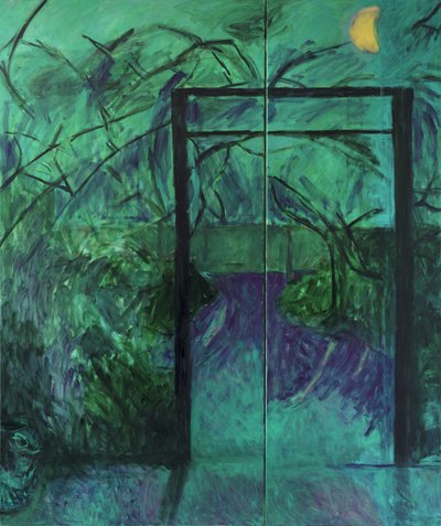 Mondbeschienener Garten, 2014 von Julie Held