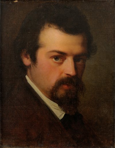 Porträt des Künstlers Aleksander Hagen von Julie Wilhelmine Hagen-Schwarz