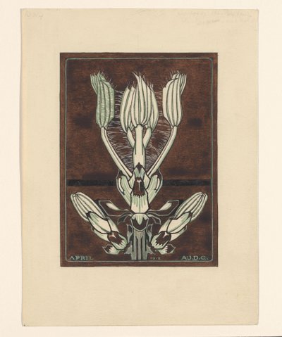 Blütenknospen von Julie de Graag (signed by artist)