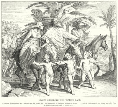 Abram erblickt das gelobte Land von Julius (after) Schnorr von Carolsfeld