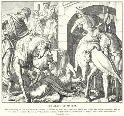 Der Tod von Isebel von Julius (after) Schnorr von Carolsfeld