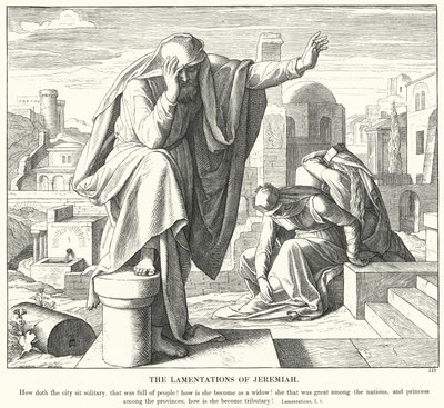 Die Klagelieder Jeremias von Julius (after) Schnorr von Carolsfeld