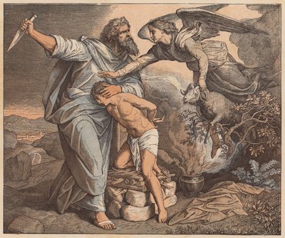 Das Opfer Isaaks, Genesis, XXII von Julius (after) Schnorr von Carolsfeld