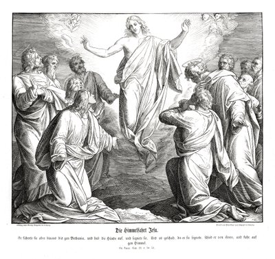 Himmelfahrt Christi, Evangelium nach Lukas von Julius Schnorr von Carolsfeld
