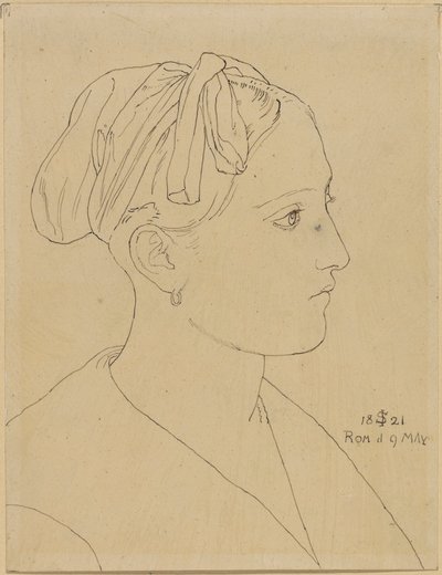 Brustbild einer Römerin - Vittoria Caldoni von Julius Schnorr von Carolsfeld