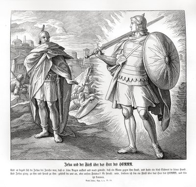 Der Anführer des Heeres des Herrn vor Jericho, Josua von Julius Schnorr von Carolsfeld
