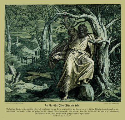Tod von Judas Iskariot, Evangelium nach Matthäus von Julius Schnorr von Carolsfeld