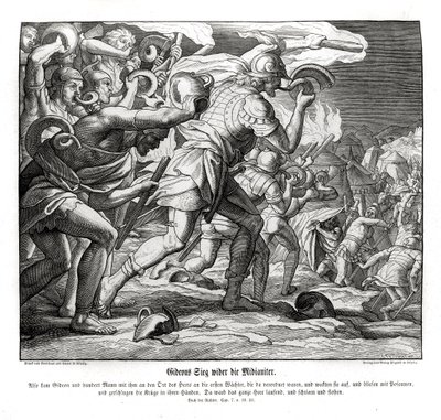 Gideons Sieg gegen die Midianiter, Richter von Julius Schnorr von Carolsfeld
