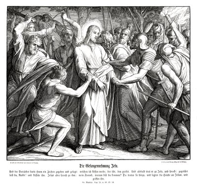 Jesu Verrat, Evangelium nach Matthäus von Julius Schnorr von Carolsfeld