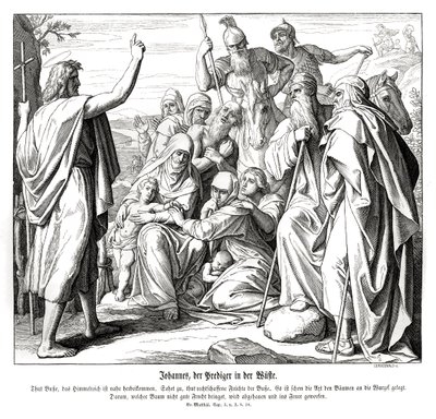 Johannes der Täufer, Evangelium nach Matthäus von Julius Schnorr von Carolsfeld