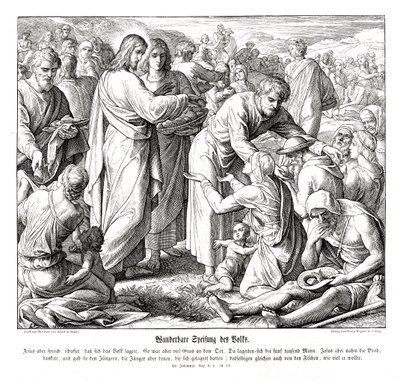 Die Speisung der 5000, Evangelium nach Johannes von Julius Schnorr von Carolsfeld