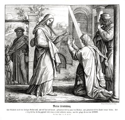 Heimsuchung Mariens, Evangelium nach Lukas von Julius Schnorr von Carolsfeld