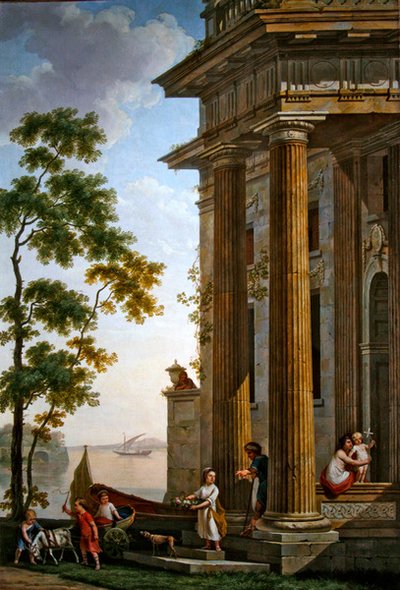 Arkadische Landschaft mit einer Gruppe von Kindern von Jurriaan Andriessen
