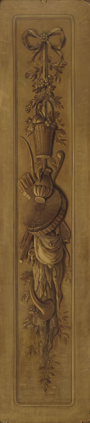 Grisaille mit einer Trophäe, die an einer Schleife hängt von Jurriaan Andriessen