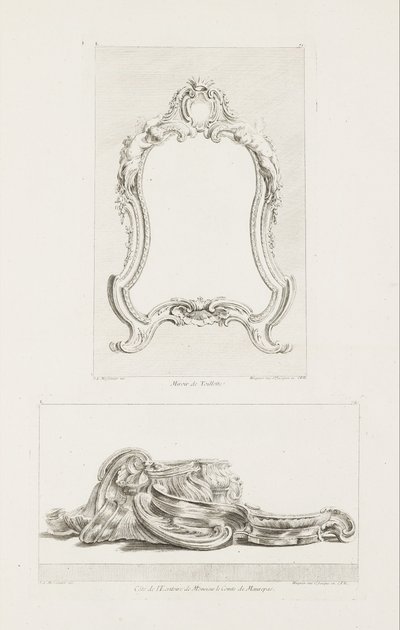 Toilettenspiegel, 5. Tafel von Juste Aurèle Meissonnier