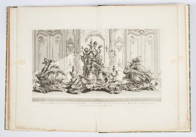 Entwurf für ein Tafelaufsatz und zwei Terrinen für den Herzog von Kingston im Jahr 1735, Platte 115 in Œuvre de Juste-Aurèle Meissonnier von Juste Aurèle Meissonnier