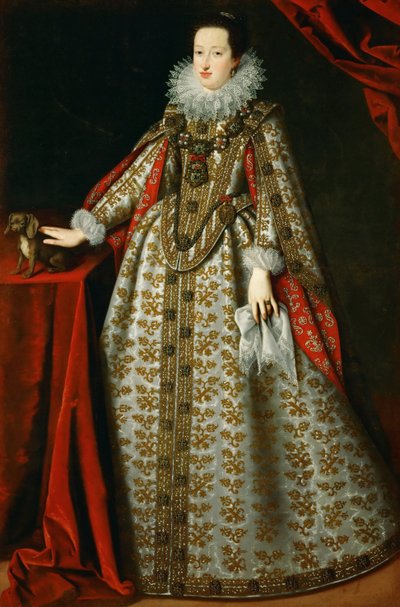 Eleonore Gonzaga (oder von Mantua) (Porträt) von Justus Sustermans