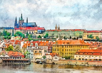 Prager Schlossblick von Justyna Jaszke