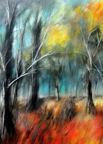 Lebendiger Herbstwald von Justyna Jaszke