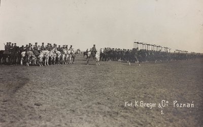 Militärmission in Polen (Warschau - Posen), März-April 1919, eine Pferdebatterie in Posen von K. Greger
