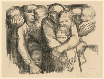 Mütter (Verworfene 2. Fassung des 6. Blattes aus „Krieg“, 1. Zustand) von Käthe Kollwitz
