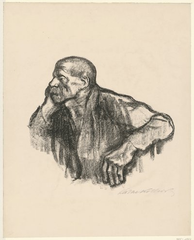 Sitzender Arbeiter von Käthe Kollwitz