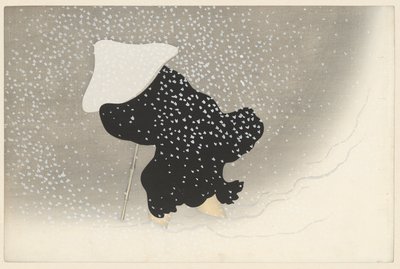 Wirbelnder Schnee von Kamisaka Sekka