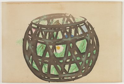 Blumen von hundert Welten (Momoyogusa): Blumenkorb von Kamisaka Sekka