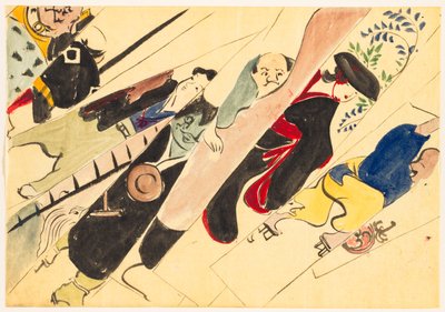 Blumen von hundert Welten (Momoyogusa): Otsu-e (Otsu-e) von Kamisaka Sekka