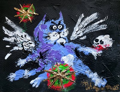 Dunkle Fantasie Katze von Kanat Ibragimov