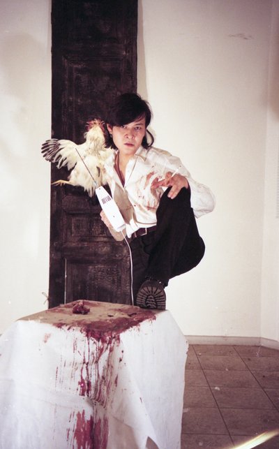 Intensive Ritualperformance von Kanat Ibragimov