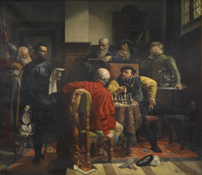Karl Swoboda Verkündigung des Todesurteils an Johann Friedrich von Sachsen von Karel Svoboda