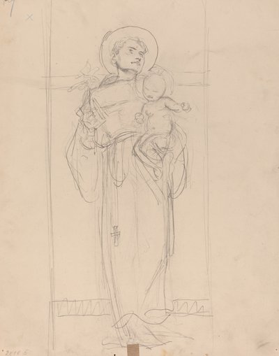 Stehender Heiliger mit dem Christkind von Karel Vitezslav Masek