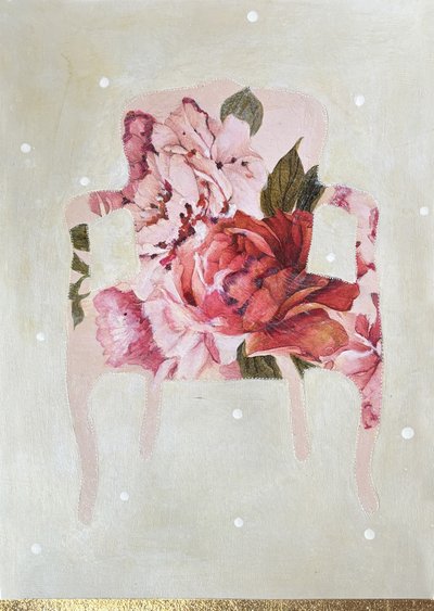 Vintage Rosenstuhl von Karenina Fabrizzi