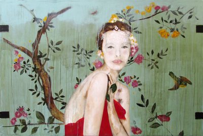 Frau in Blüte von Karenina Fabrizzi