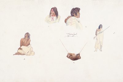 Unidentifizierte Figuren von Karl Bodmer