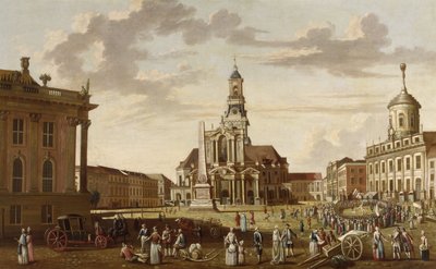 Alter Markt von Potsdam und Kirche St. Nikolai von Karl Christian Wilhelm Baron