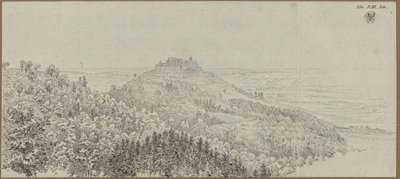 Blick auf die Veste Coburg von Norden von Karl Friedrich Schinkel