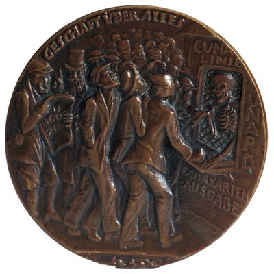 Medaille zur Erinnerung an die Torpedierung des Liners 