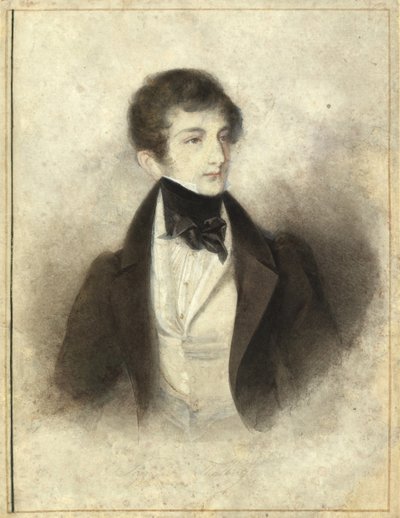 Porträt des Pianisten und Komponisten Sigismund Thalberg, 1829 von Karl Joseph Aloys Agricola