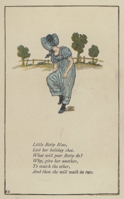 Kleine Betty Blue von Kate (after) Greenaway