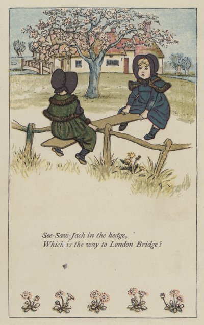 Wippe-Jack im Hecken von Kate (after) Greenaway
