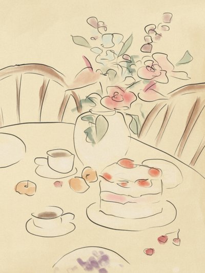Tee und Rosen von Katharina Puritscher