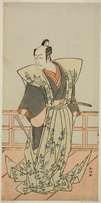 Der Schauspieler Ichikawa Danjuro V in einer nicht identifizierten Rolle von Katsukawa Shunkо̄