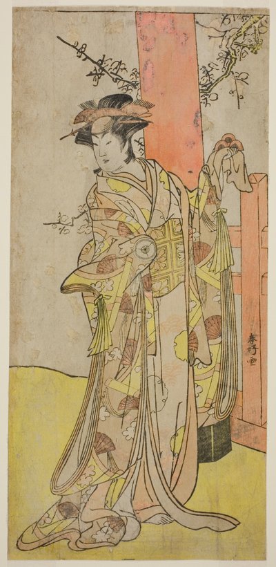 Der Schauspieler Iwai Hanshiro IV als Kitsune ga Saki Otama (?) im Stück Miyakodori Yayoi no Watashi (?), aufgeführt im Kiri Theater (?) im dritten Monat, 1787 (?) von Katsukawa Shunkо̄
