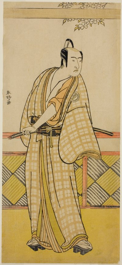 Der Schauspieler Sawamura Sojuro III in einer nicht identifizierten Rolle von Katsukawa Shunkо̄